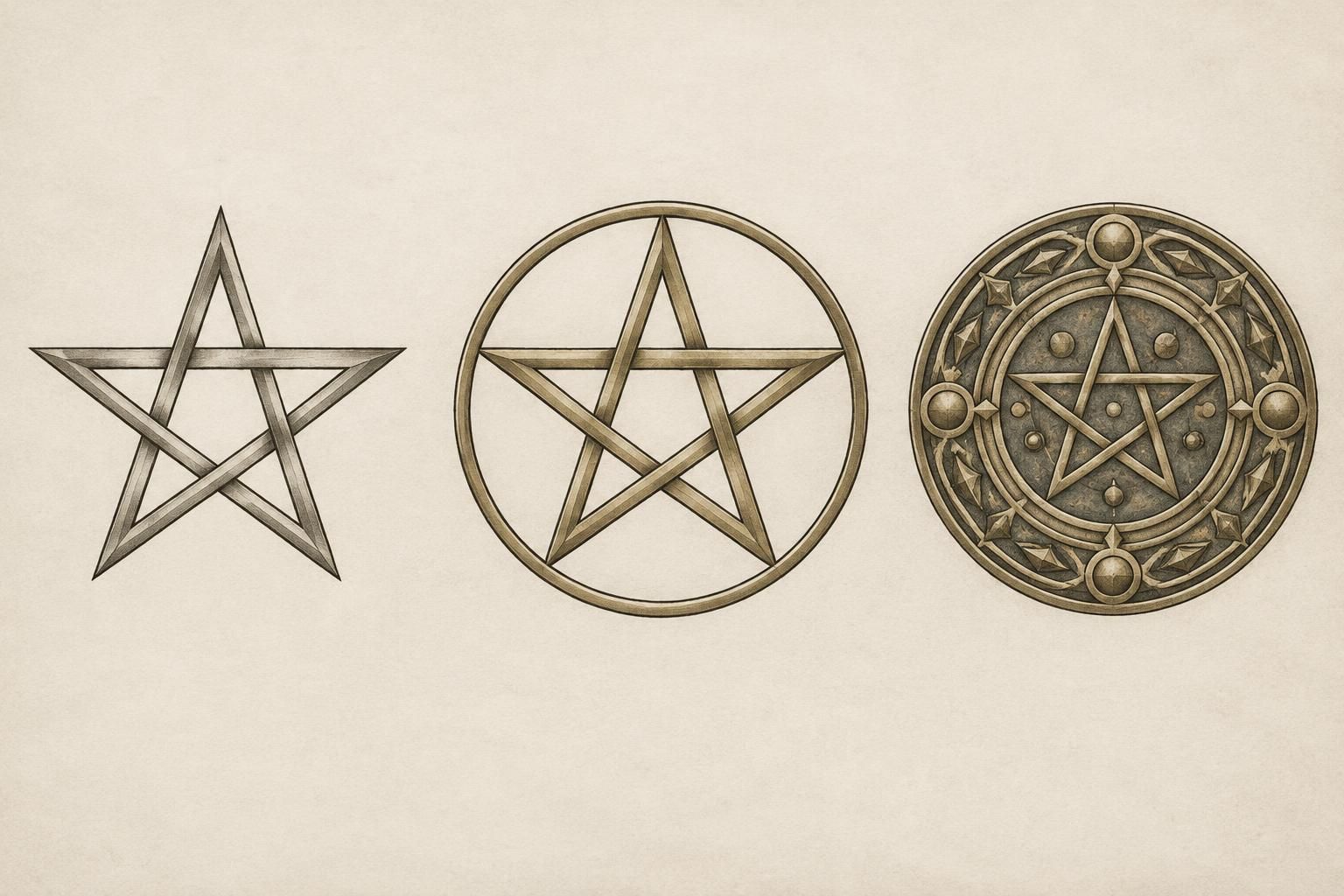 d&eacute;couvrez la signification symbolique du pentacle dans les traditions &eacute;sot&eacute;riques occidentales : ses &eacute;l&eacute;ments, ses usages et ses interpr&eacute;tations.